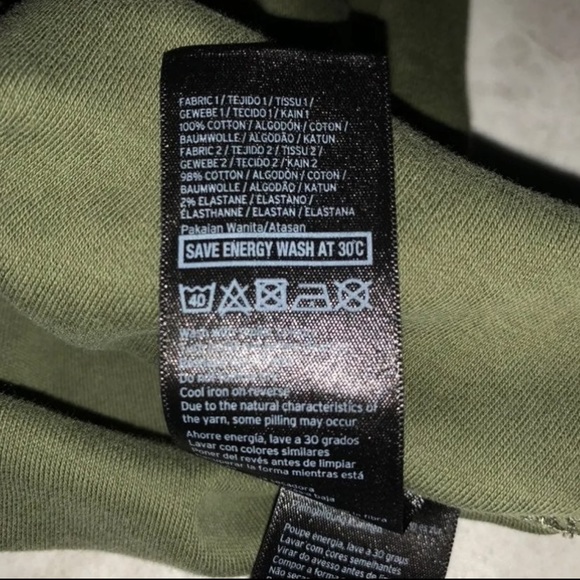 Ivy Park Oversized Olive Green T Shirt - Picture 5 of 7